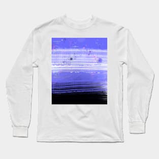 Abstract Landscape Violet Black Long Sleeve T-Shirt